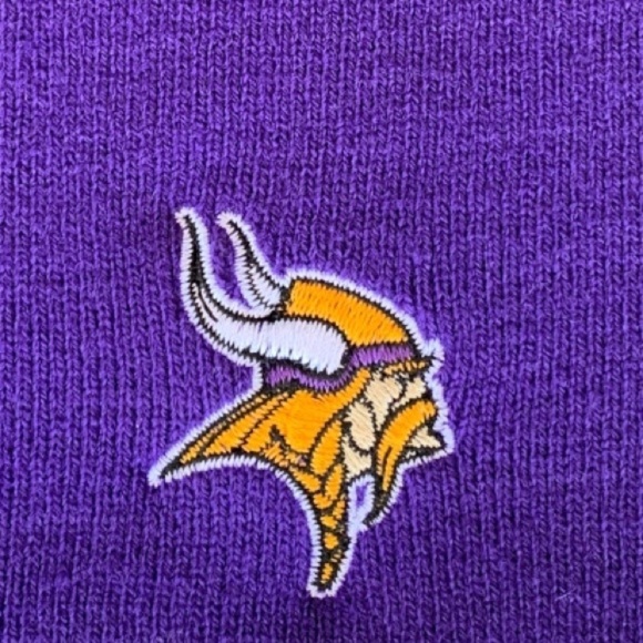 NEW NFL Team Apparel Minnesota Vikings Knit Hat Purple Beanie - Picture 2 of 7